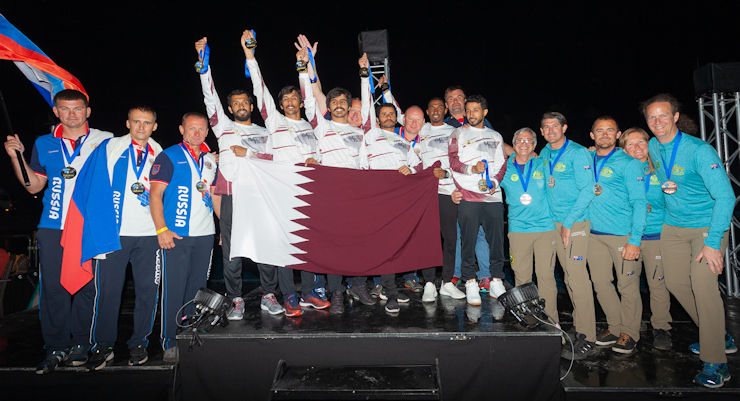 World CF 4-Way Sequential Champions and Silver &amp; Bronze Winners