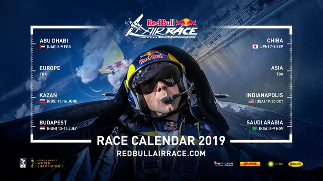 2019 Red Bull Air Race Calendar